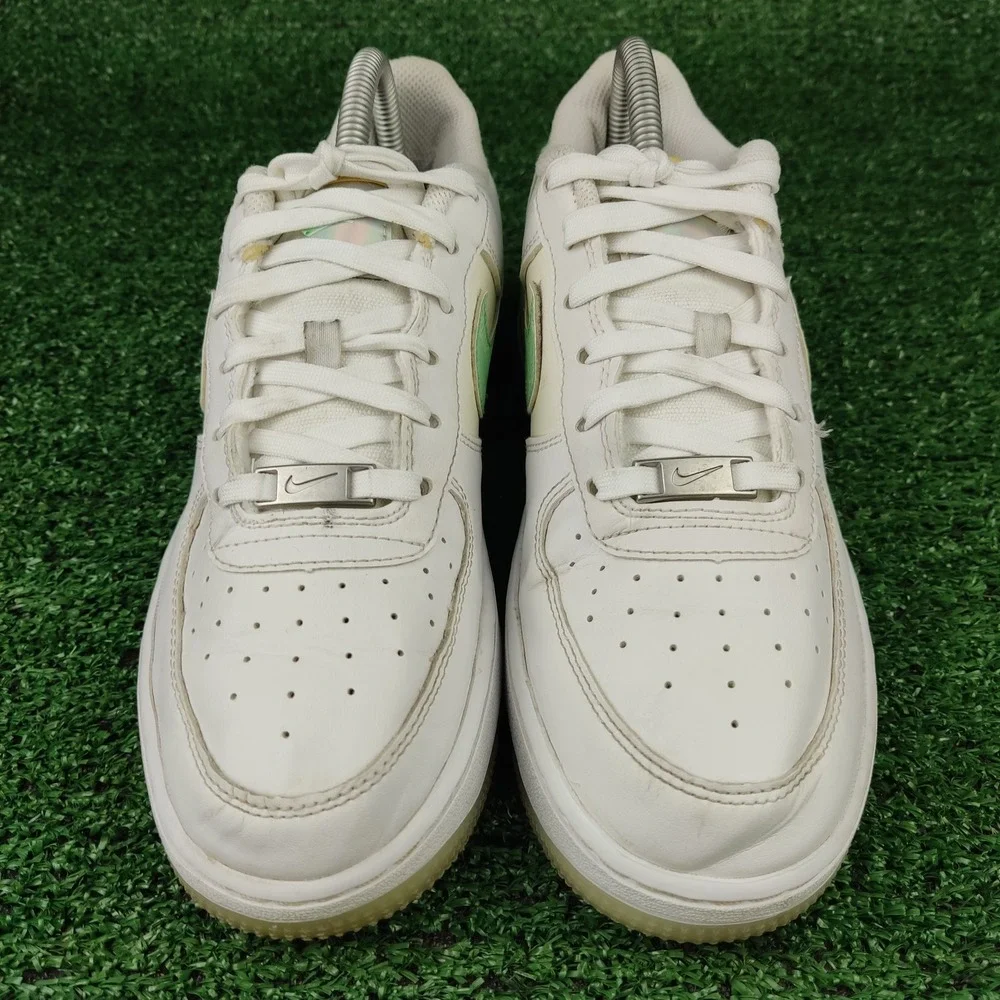 Nike‎ Sneakers Youth 6Y White Air Force 1 Low Paisley Green FJ7706-131 Low Top